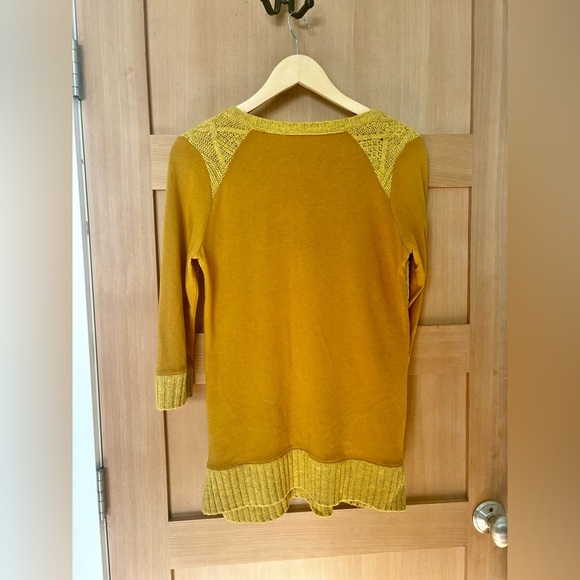 ANTHROPOLOGIE - Pilcro and the letterpress| Dually Clad Seeater in mustard | M - Picture 6 of 9